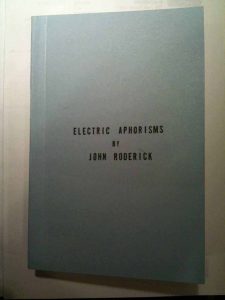 Cover of first edition of Electric Aphorisms